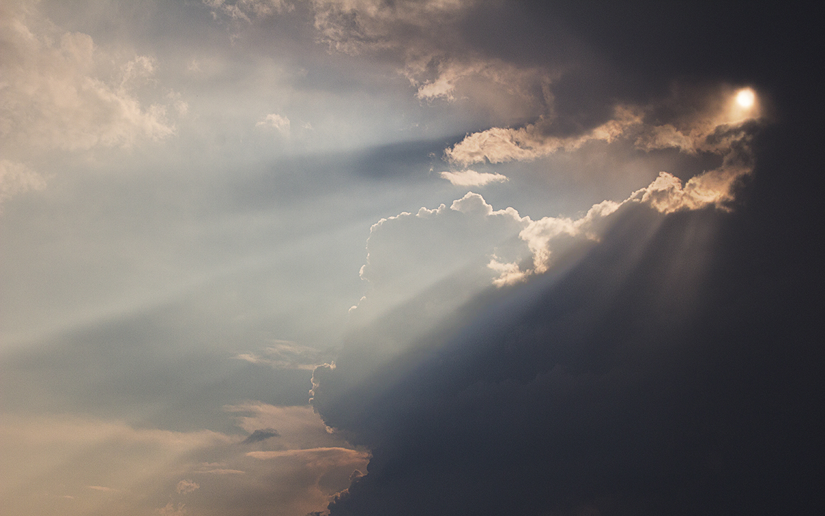 Crepuscular Rays After Thunderstorm
