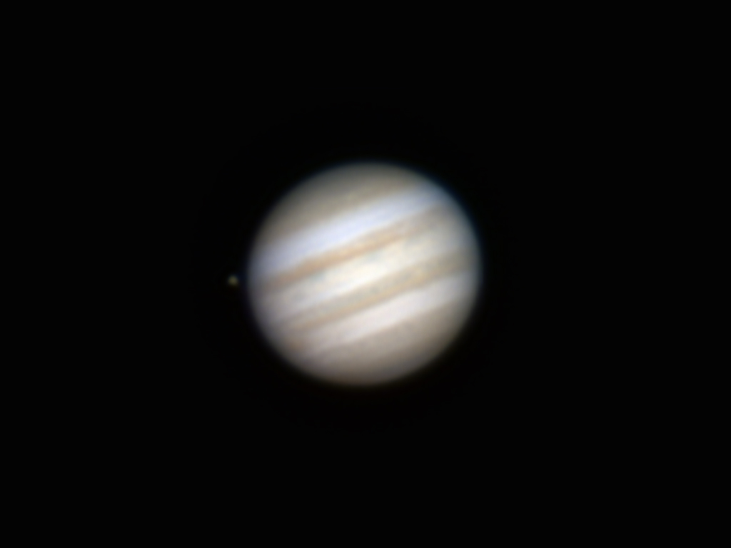Jupiter, Ganymede (‎14. ‎März ‎2004, ‏‎22:47:11  UT; Celestron C8; Philips ToUCam 740K)