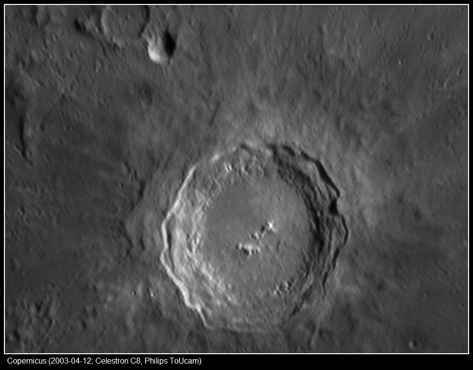 Copernicus (2003-04-12; Celestron C8, Philips ToUcam)